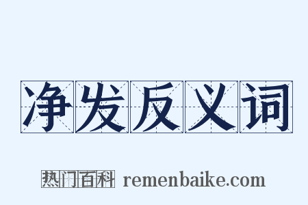 净发反义词是什么意思的图片